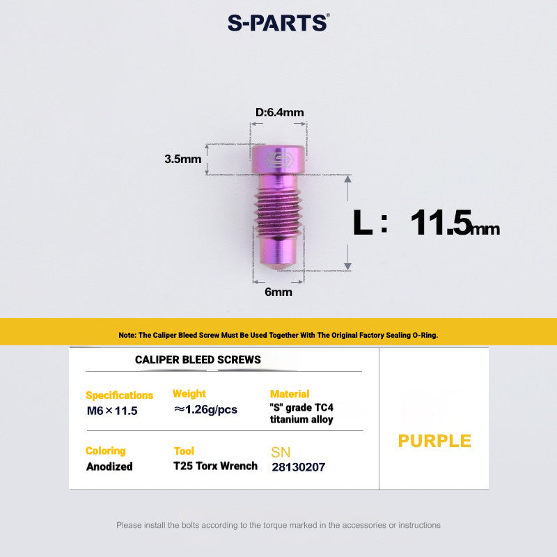 Shimano Dura-Ace R9270 Titanium Disc Brake Bolt Kit