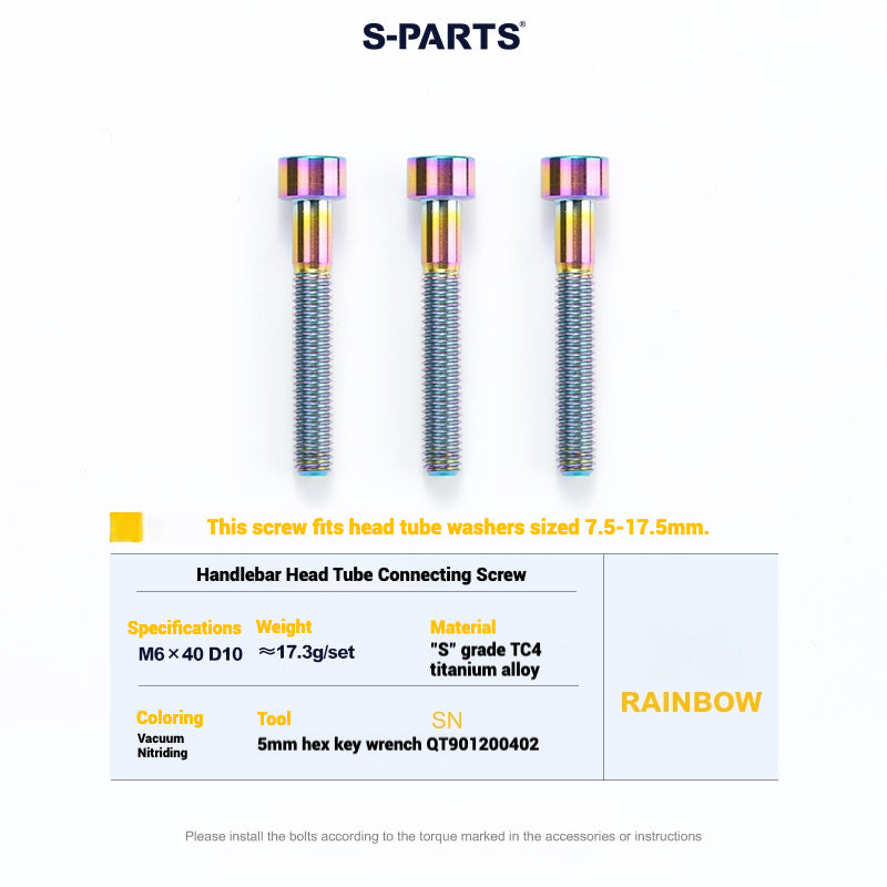 Cervélo S5 Titanium Bolt Kit – Full Frame Lightweight Upgrade Set | CNC TC4 Ti Bolts for Cervélo S5