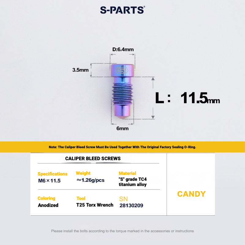 Shimano Dura-Ace R9270 Titanium Disc Brake Bolt Kit