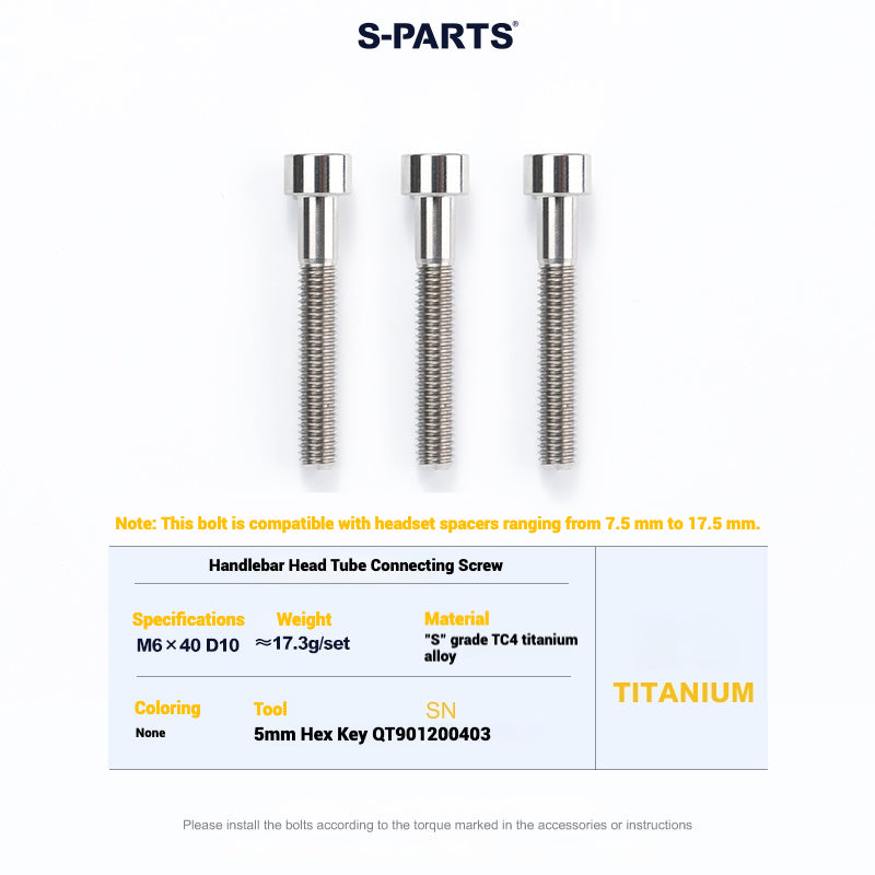 Cervélo S5 Titanium Bolt Kit – Full Frame Lightweight Upgrade Set | CNC TC4 Ti Bolts for Cervélo S5