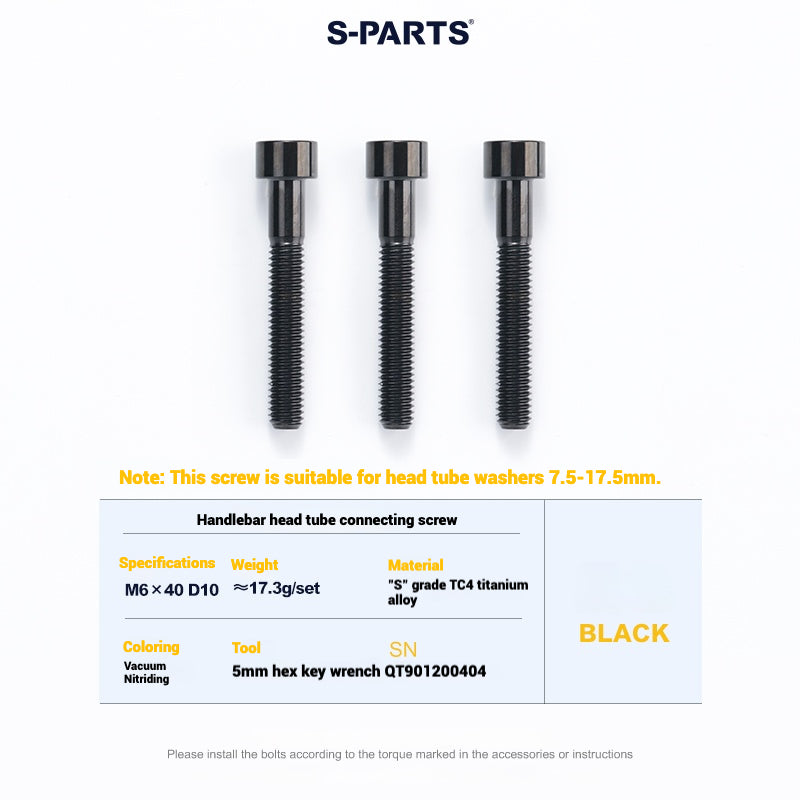 Cervélo S5 Titanium Bolt Kit – Full Frame Lightweight Upgrade Set | CNC TC4 Ti Bolts for Cervélo S5