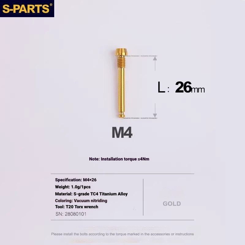 S-PARTS Titanium Bolt Kit for Shimano Ultegra Di2 R8170 Disc Brake & Shifter | Road Bike Upgrade