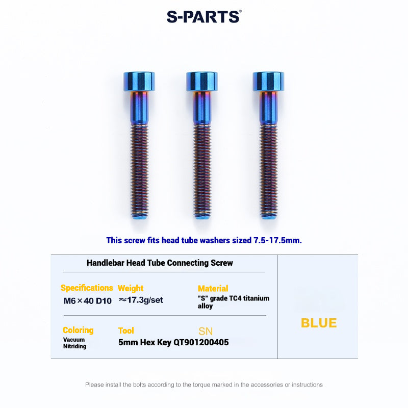 Cervélo S5 Titanium Bolt Kit – Full Frame Lightweight Upgrade Set | CNC TC4 Ti Bolts for Cervélo S5