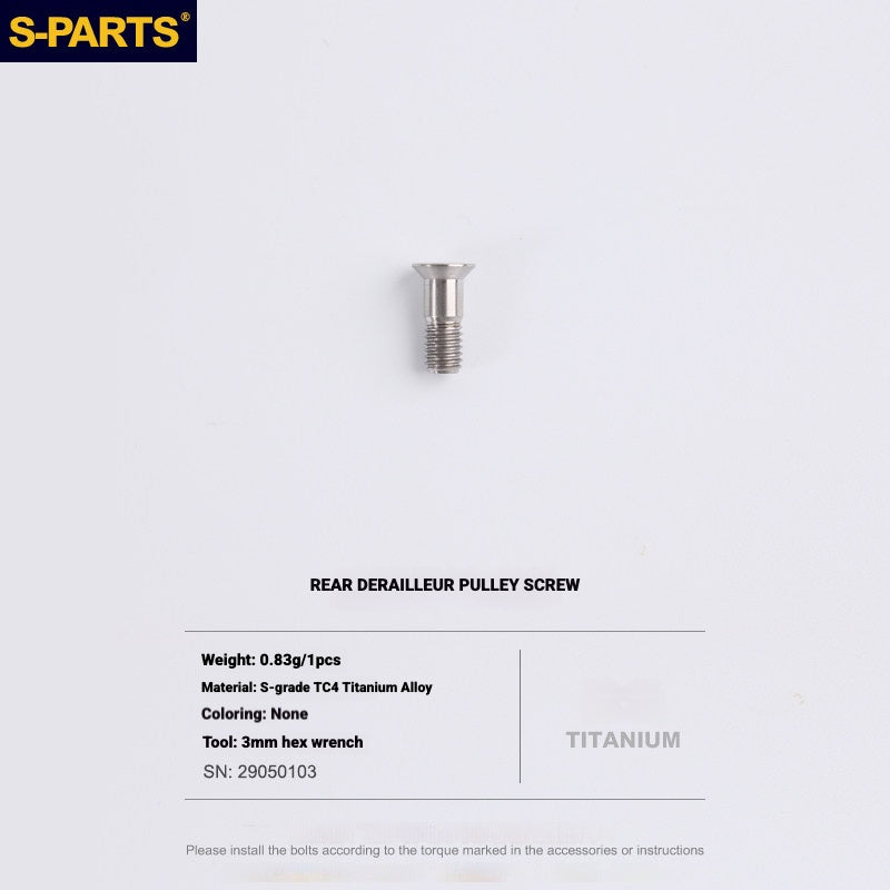 Shimano Road Titanium Bolt Kit – S-PARTS Drivetrain Screws for R8050 / R8150 / R9250