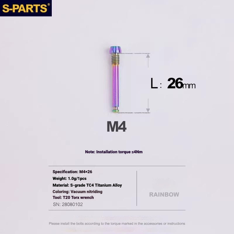 S-PARTS Titanium Bolt Kit for Shimano Ultegra Di2 R8170 Disc Brake & Shifter | Road Bike Upgrade