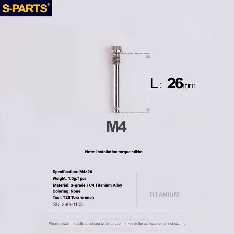 S-PARTS Titanium Bolt Kit for Shimano Ultegra Di2 R8170 Disc Brake & Shifter | Road Bike Upgrade