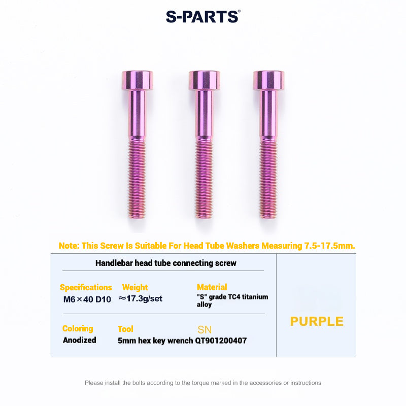 Cervélo S5 Titanium Bolt Kit – Full Frame Lightweight Upgrade Set | CNC TC4 Ti Bolts for Cervélo S5