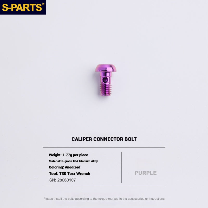 S-PARTS Titanium Bolt Upgrade Kit for SRAM MAVEN Brakes | CNC Precision | Lightweight | Full Color Options