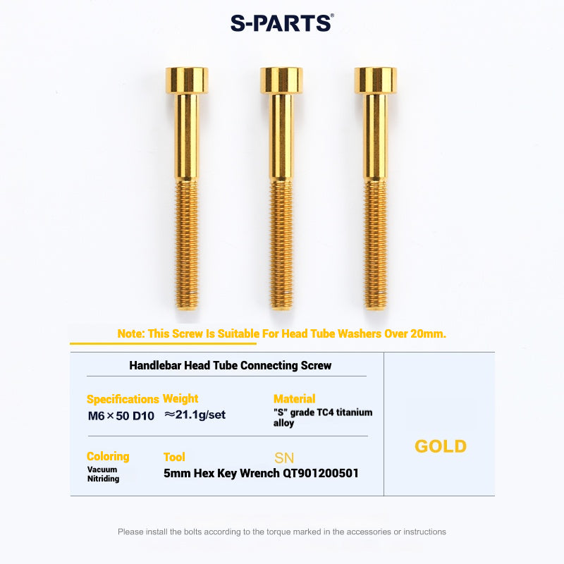 Cervélo S5 Titanium Bolt Kit – Full Frame Lightweight Upgrade Set | CNC TC4 Ti Bolts for Cervélo S5