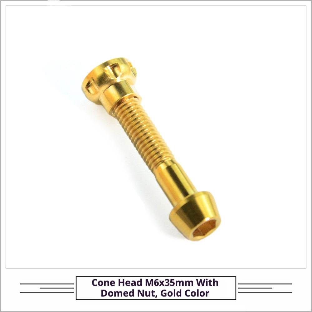 Titanium Seatpost Repair Bolt Kit – Cylindrical, Conical, Flanged & Raised Head | M5 M6 M7 Sizes | Compatible with Specialized Tarmac SL8, Giant TCR, Darimo Seatposts, Pinarello Dogma, and Propel (PP)