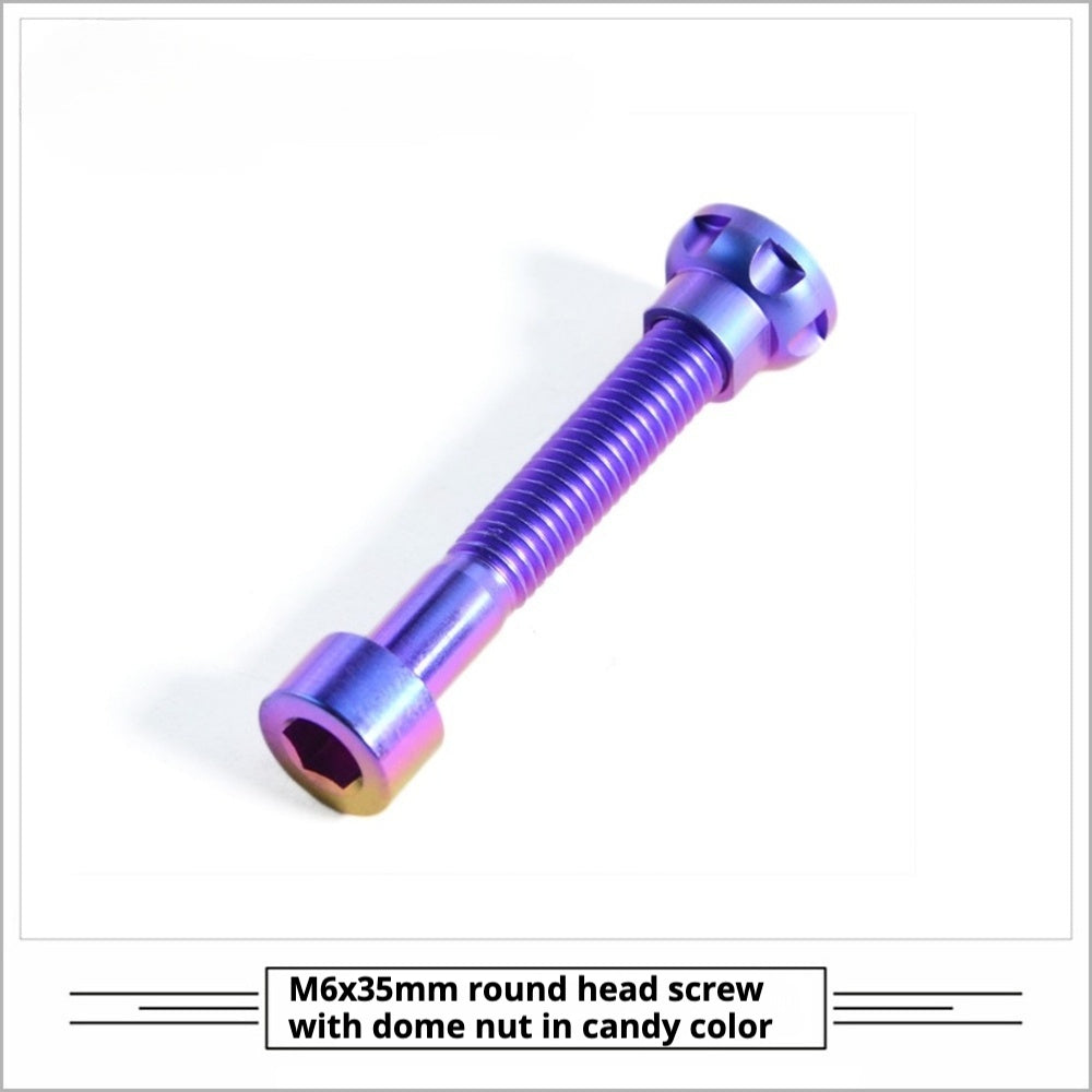 Titanium Seatpost Repair Bolt Kit – Cylindrical, Conical, Flanged & Raised Head | M5 M6 M7 Sizes | Compatible with Specialized Tarmac SL8, Giant TCR, Darimo Seatposts, Pinarello Dogma, and Propel (PP)