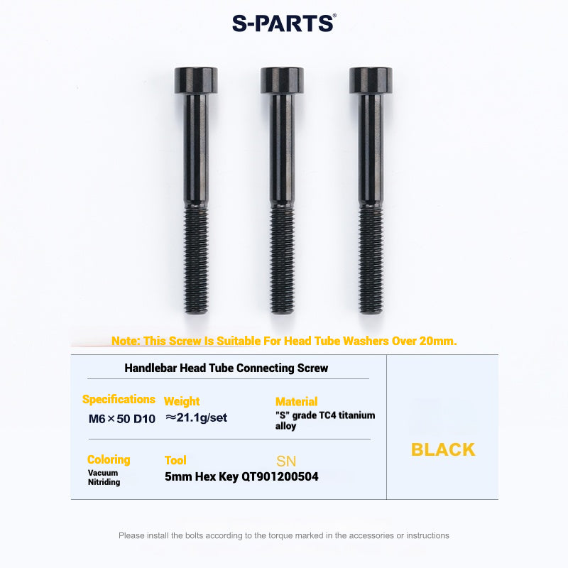 Cervélo S5 Titanium Bolt Kit – Full Frame Lightweight Upgrade Set | CNC TC4 Ti Bolts for Cervélo S5