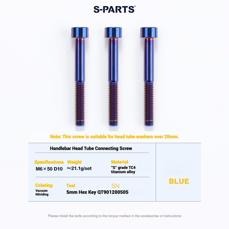 Cervélo S5 Titanium Bolt Kit – Full Frame Lightweight Upgrade Set | CNC TC4 Ti Bolts for Cervélo S5