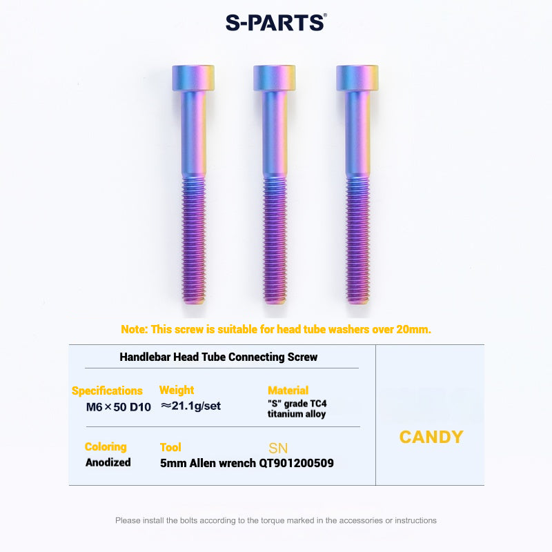 Cervélo S5 Titanium Bolt Kit – Full Frame Lightweight Upgrade Set | CNC TC4 Ti Bolts for Cervélo S5