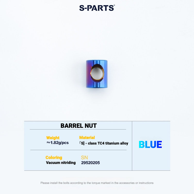 S-PARTS Titanium Saddle Clamp Bolt Kit for Cannondale SystemSix Gen 5 – 3D Printed Lightweight Upgrade