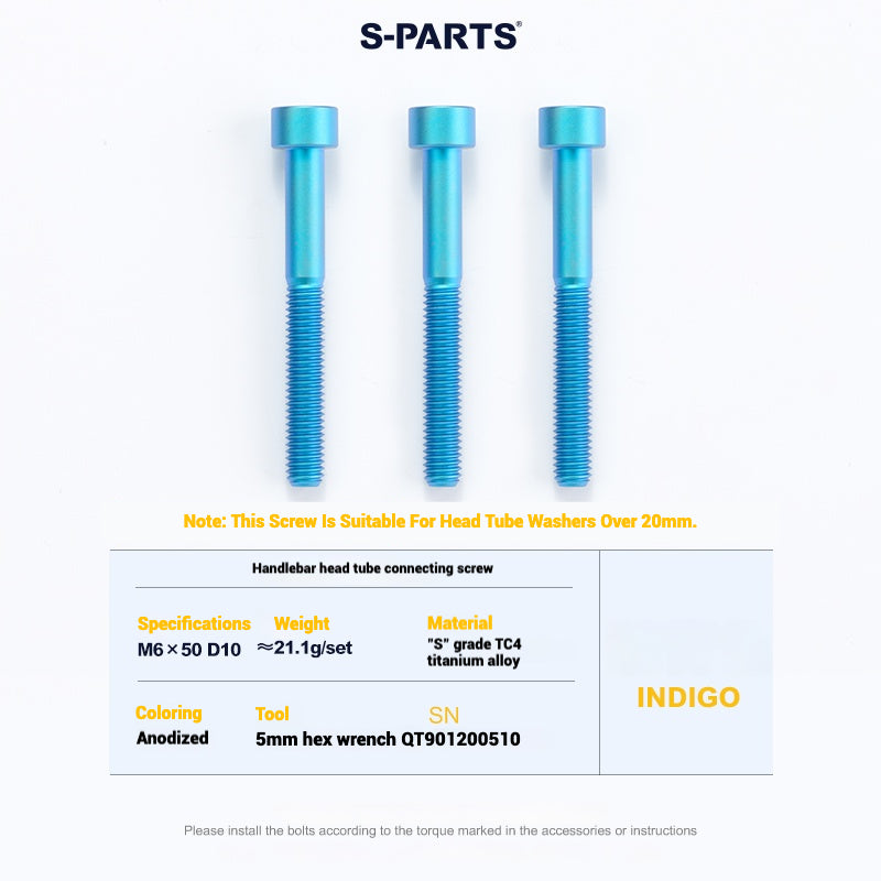 Cervélo S5 Titanium Bolt Kit – Full Frame Lightweight Upgrade Set | CNC TC4 Ti Bolts for Cervélo S5