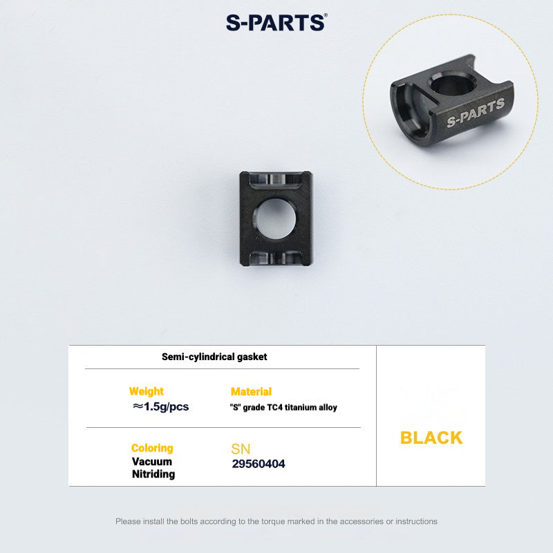 S-PARTS 3DAM Titanium 3D Printed Seatpost Hardware Kit for CERVÉLO S5 (2026 Compatible)