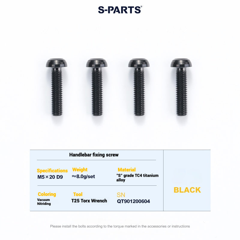 Cervélo S5 Titanium Bolt Kit – Full Frame Lightweight Upgrade Set | CNC TC4 Ti Bolts for Cervélo S5