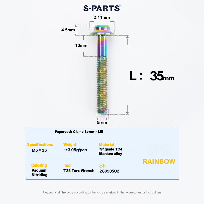 S-PARTS Titanium Bolt Kit for Shimano Ultegra Di2 R8170 Disc Brake & Shifter | Road Bike Upgrade