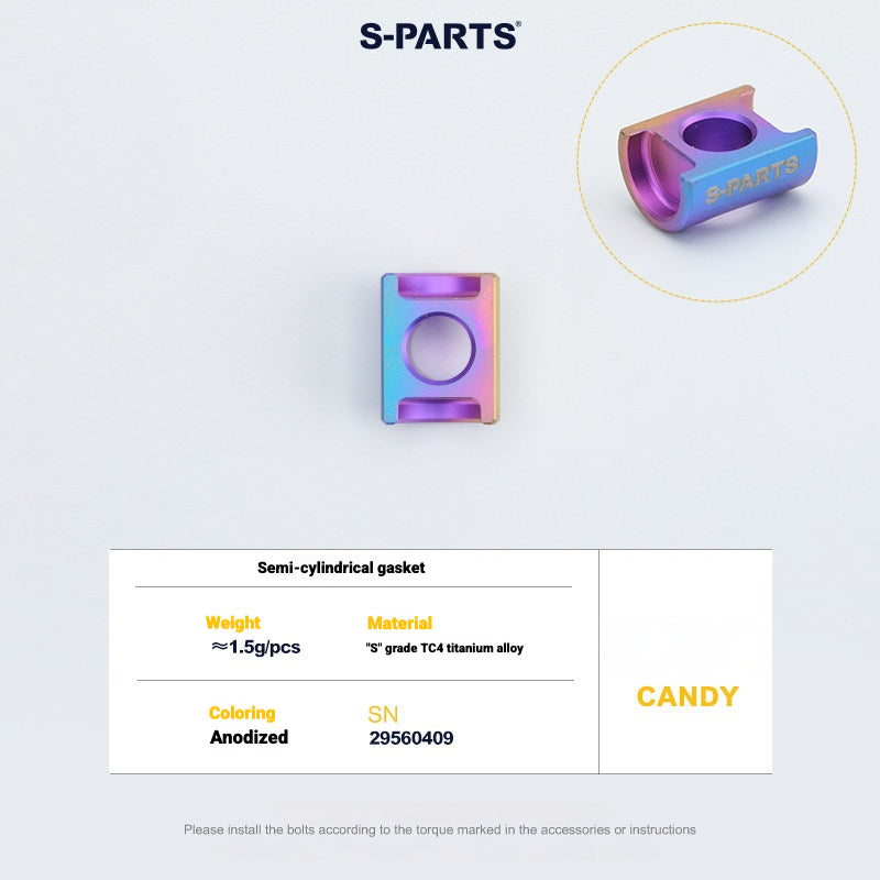 S-PARTS 3DAM Titanium 3D Printed Seatpost Hardware Kit for CERVÉLO S5 (2026 Compatible)