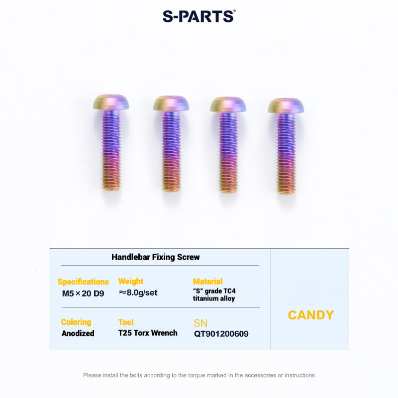 Cervélo S5 Titanium Bolt Kit – Full Frame Lightweight Upgrade Set | CNC TC4 Ti Bolts for Cervélo S5