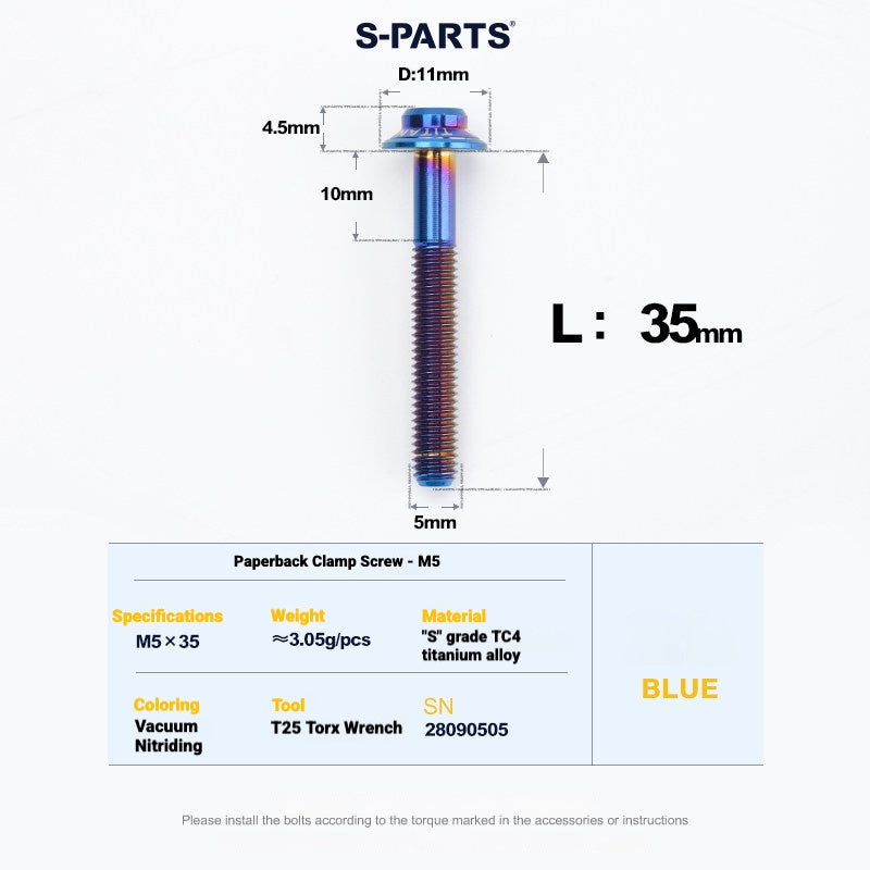 S-PARTS Titanium Bolt Kit for Shimano Ultegra Di2 R8170 Disc Brake & Shifter | Road Bike Upgrade