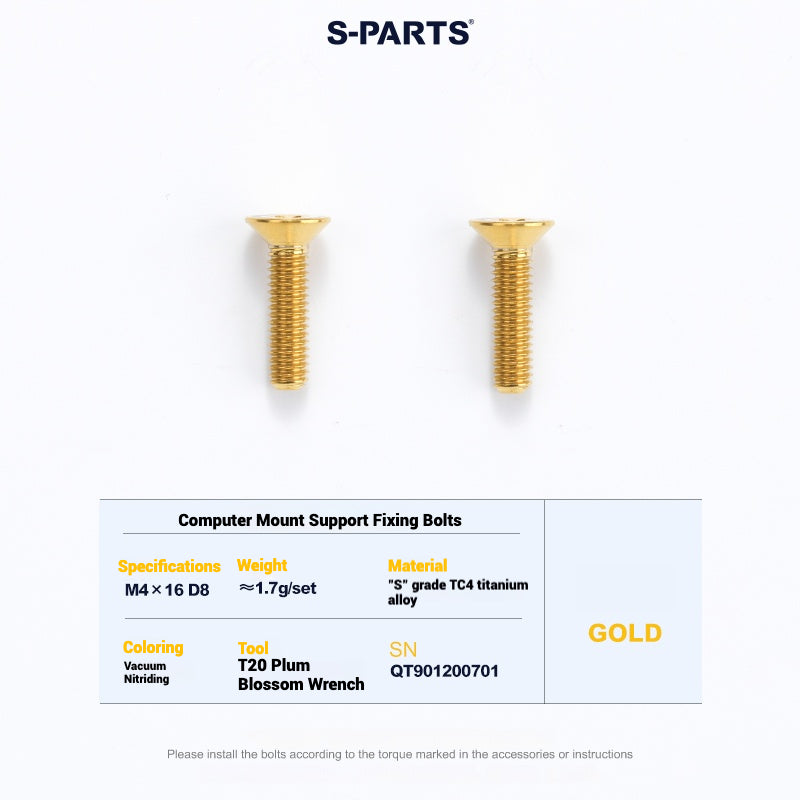 Cervélo S5 Titanium Bolt Kit – Full Frame Lightweight Upgrade Set | CNC TC4 Ti Bolts for Cervélo S5