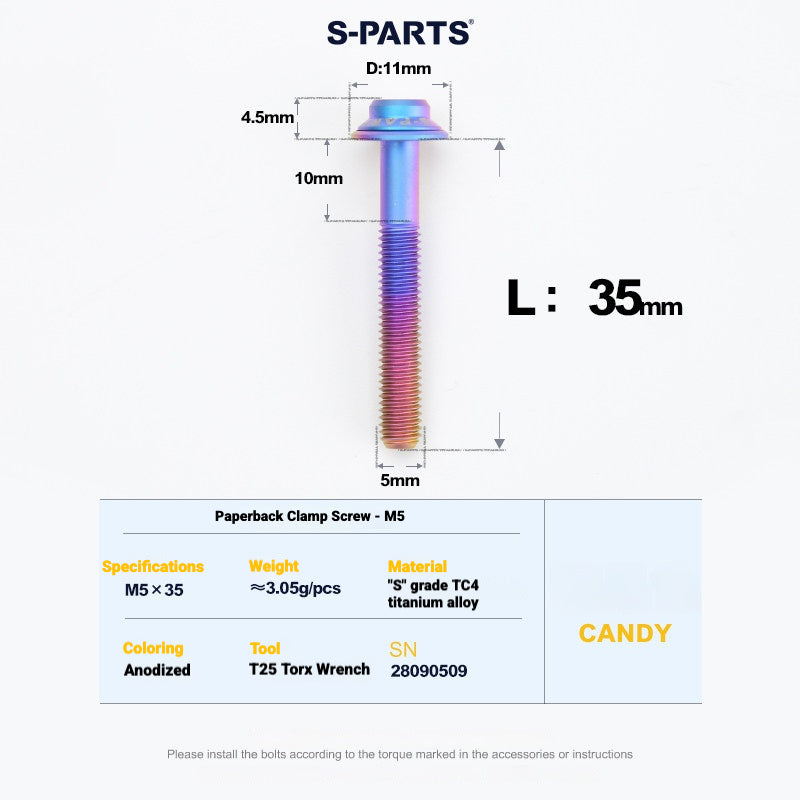 S-PARTS Titanium Bolt Kit for Shimano Ultegra Di2 R8170 Disc Brake & Shifter | Road Bike Upgrade