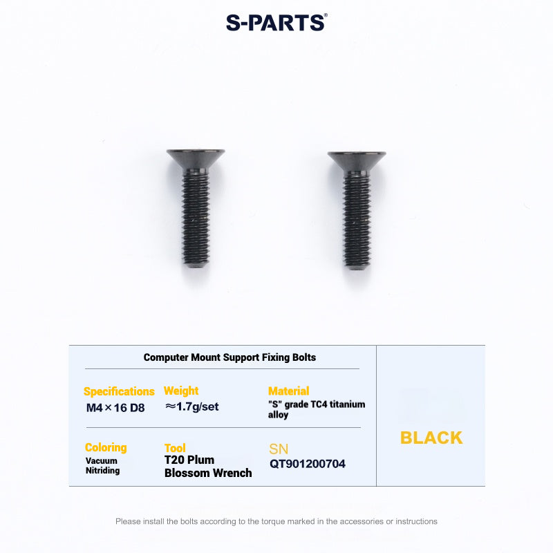 Cervélo S5 Titanium Bolt Kit – Full Frame Lightweight Upgrade Set | CNC TC4 Ti Bolts for Cervélo S5