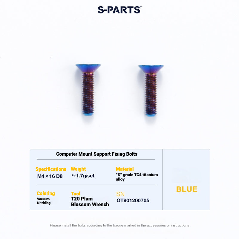 Cervélo S5 Titanium Bolt Kit – Full Frame Lightweight Upgrade Set | CNC TC4 Ti Bolts for Cervélo S5