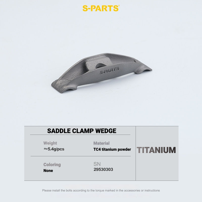 S-PARTS Titanium Saddle Clamp Bolt Kit for Cannondale SystemSix Gen 5 – 3D Printed Lightweight Upgrade
