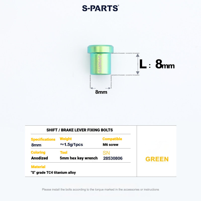 S-PARTS Titanium Bolt Kit for Shimano Ultegra Di2 R8170 Disc Brake & Shifter | Road Bike Upgrade