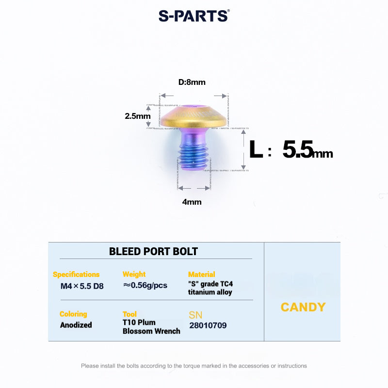 S-PARTS Titanium Bolt Upgrade Kit for SRAM MAVEN Brakes | CNC Precision | Lightweight | Full Color Options