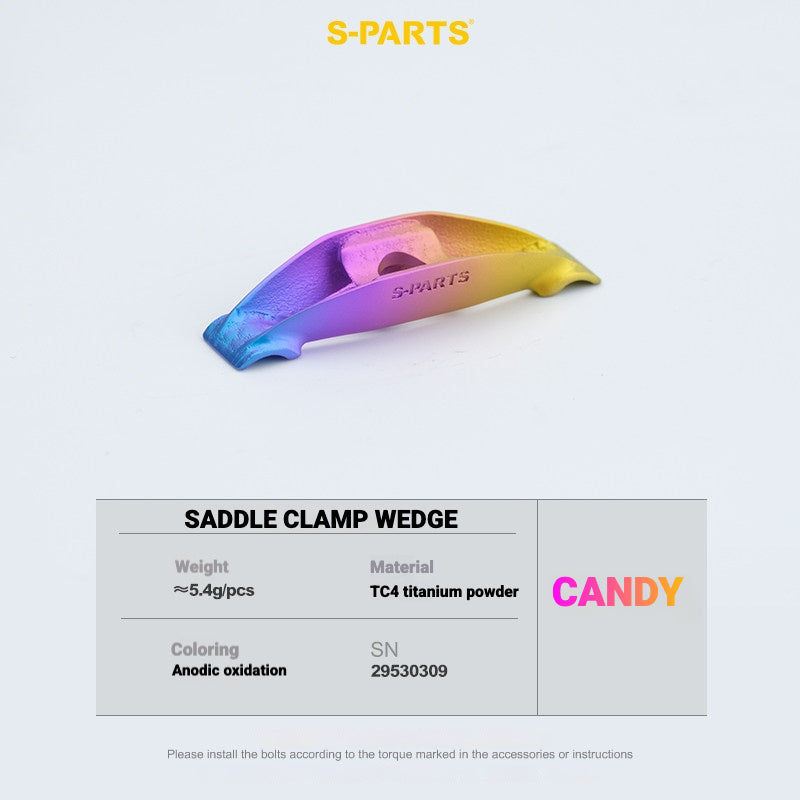 S-PARTS Titanium Saddle Clamp Bolt Kit for Cannondale SystemSix Gen 5 – 3D Printed Lightweight Upgrade