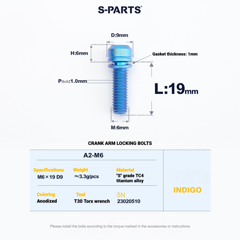Shimano Road Titanium Bolt Kit – S-PARTS Drivetrain Screws for R8050 / R8150 / R9250