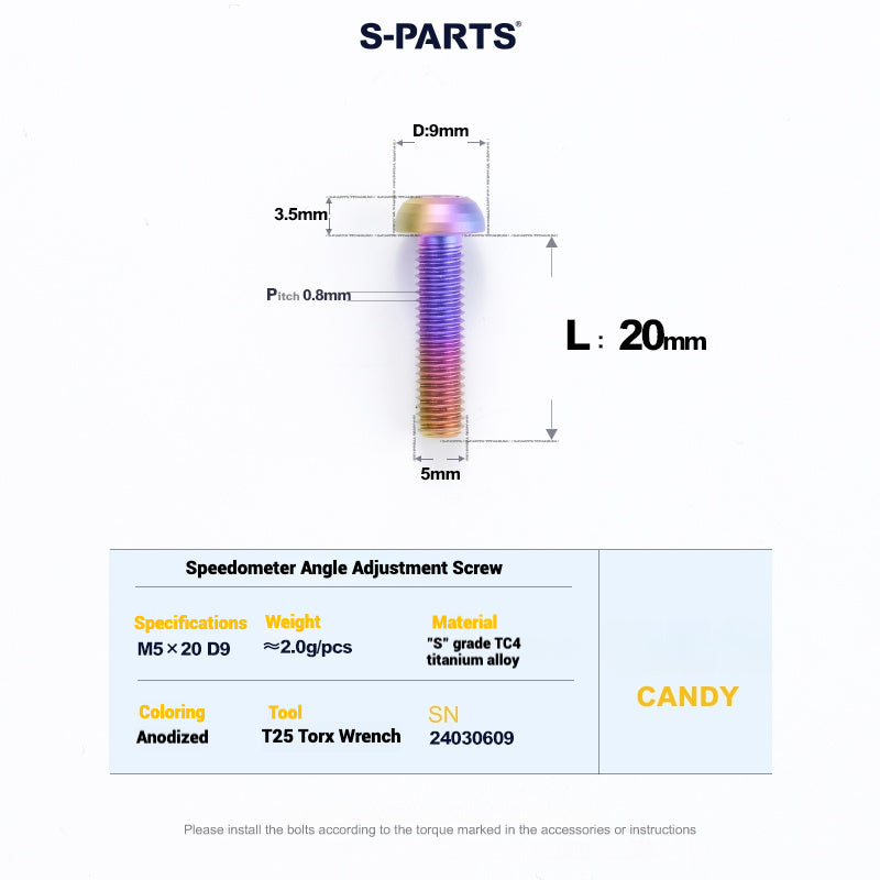 Cervélo S5 Titanium Bolt Kit – Full Frame Lightweight Upgrade Set | CNC TC4 Ti Bolts for Cervélo S5