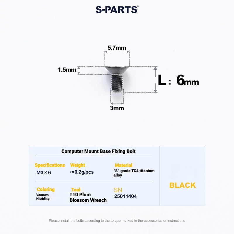 Cervélo S5 Titanium Bolt Kit – Full Frame Lightweight Upgrade Set | CNC TC4 Ti Bolts for Cervélo S5