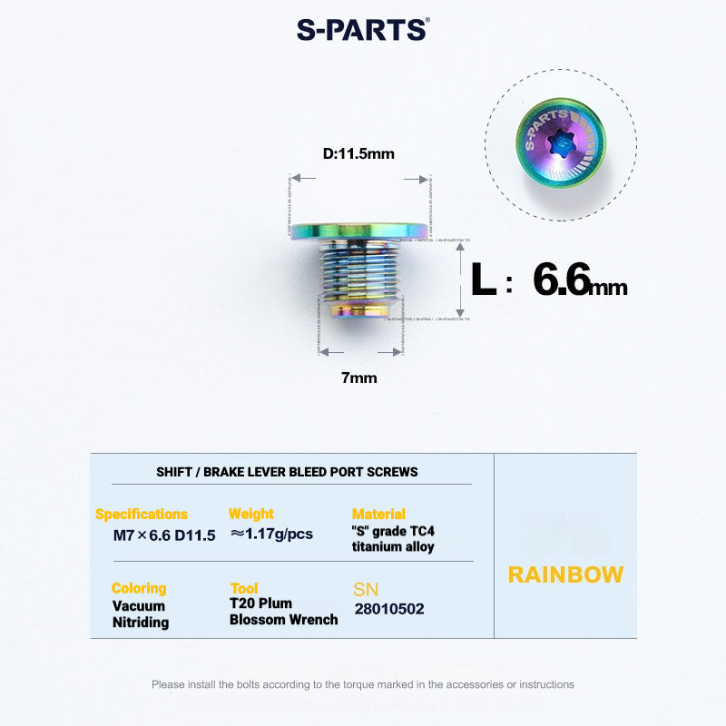 Shimano Dura-Ace R9270 Titanium Disc Brake Bolt Kit