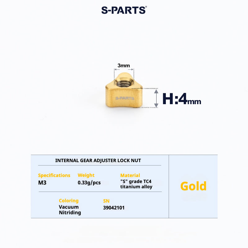 S-PARTS Titanium Bolt Upgrade Kit for Brompton | TC4 CNC Lightweight Frame & Hinge Hardware Set