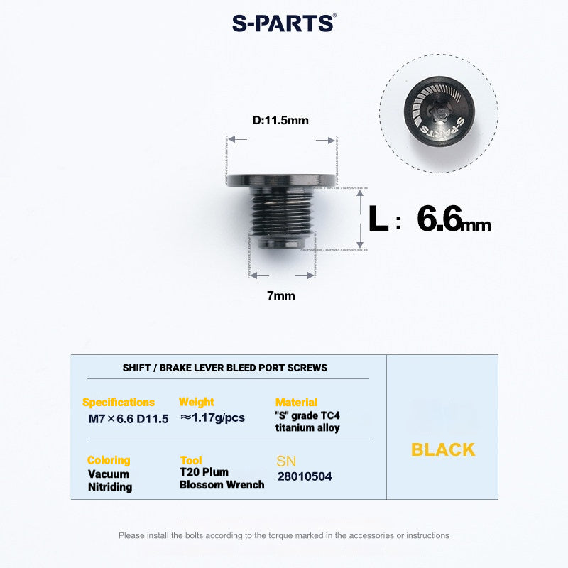 Shimano Dura-Ace R9270 Titanium Disc Brake Bolt Kit