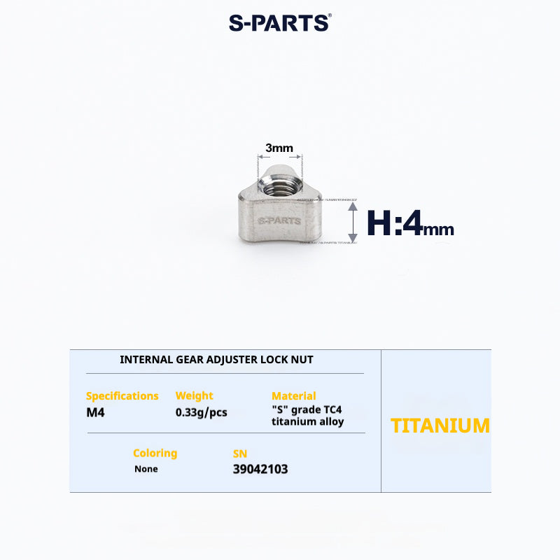 S-PARTS Titanium Bolt Upgrade Kit for Brompton | TC4 CNC Lightweight Frame & Hinge Hardware Set