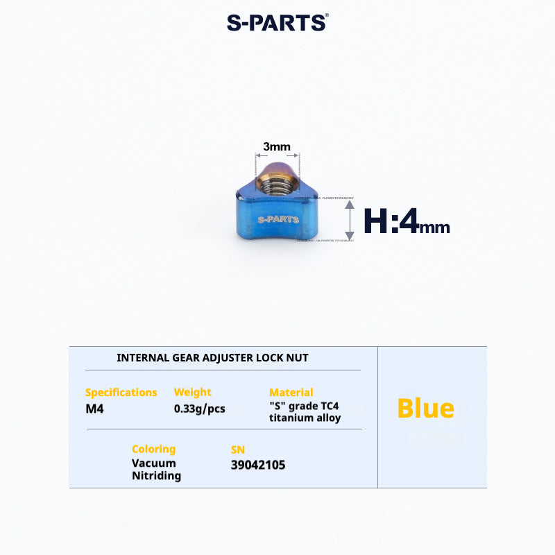 S-PARTS Titanium Bolt Upgrade Kit for Brompton | TC4 CNC Lightweight Frame & Hinge Hardware Set