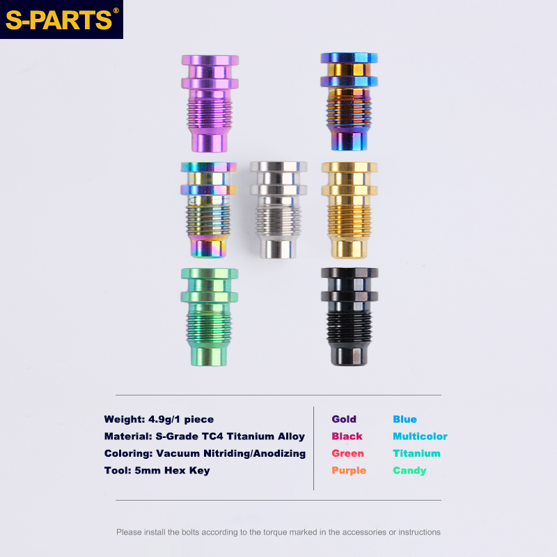 S-PARTS SHIMANO DA9270 R8150 R7100 SRAM Road Bike Titanium Rear Derailleur Pivot Screw