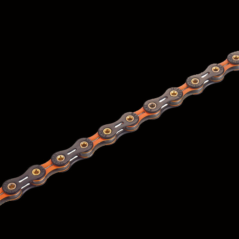 SUMC 12-SPEED full hollow Steel bicycle chain anti rust 128links bike chain with magic buckle