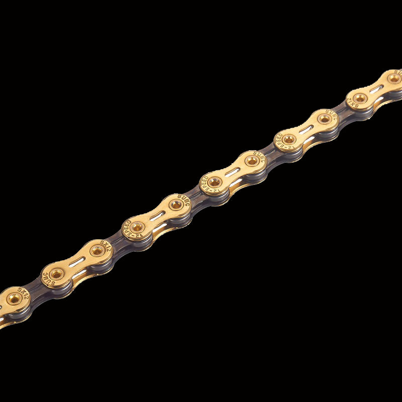 SUMC 12-SPEED full hollow Steel bicycle chain anti rust 128links bike chain with magic buckle