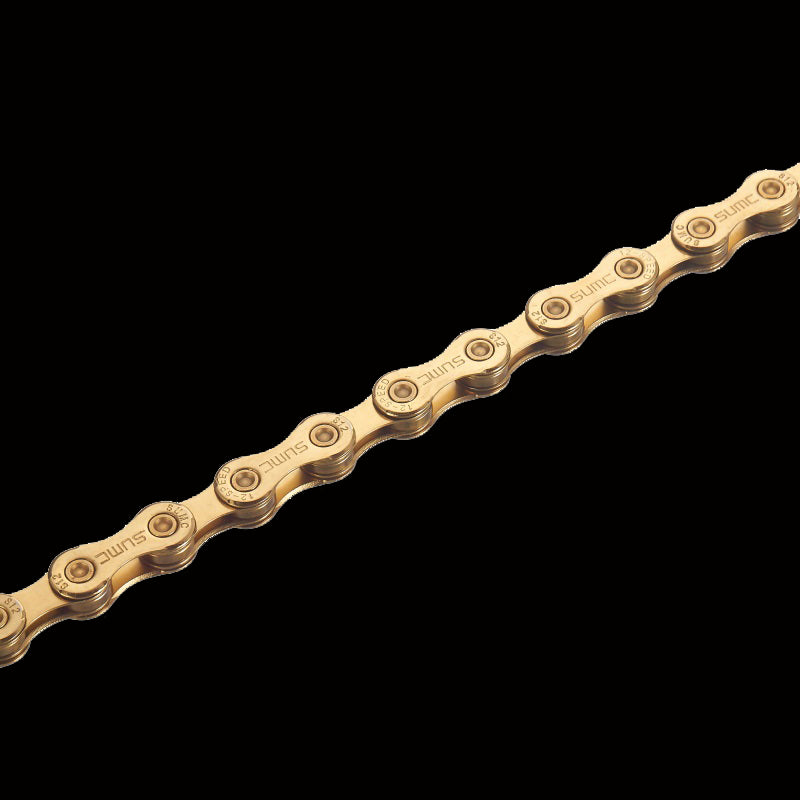 SUMC 12-SPEED non hollow Steel bicycle chain 126 links Bicycle Chain with magic buckle