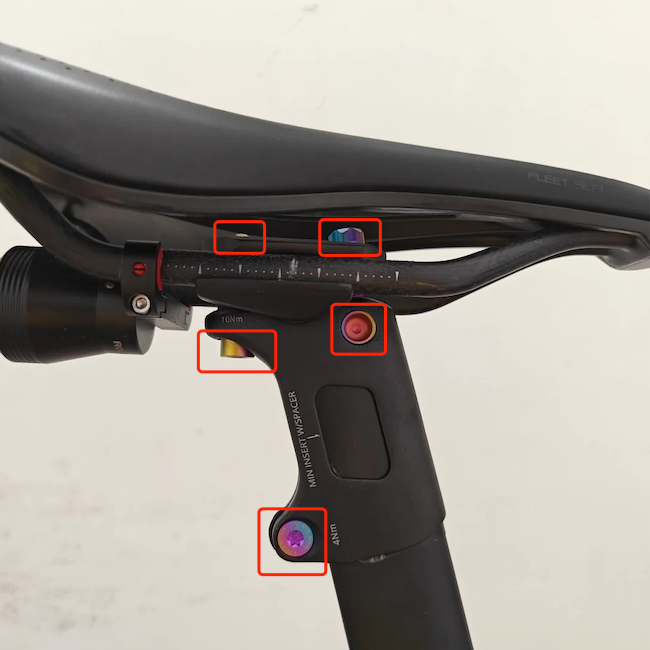 S-Parts Titanium Upgrade for Giant Propel 2023 SHIMANO 105 di2 (R7150/R7170) Shimano Dura Ace R9270 R9250 Di2 /SRAM RED AXS Screw Bolt Nut