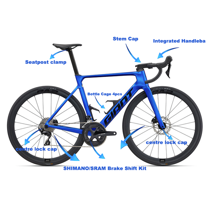 S-Parts Titanium Upgrade for Giant Propel 2023 SHIMANO 105 di2 (R7150/R7170) Shimano Dura Ace R9270 R9250 Di2 /SRAM RED AXS Screw Bolt Nut