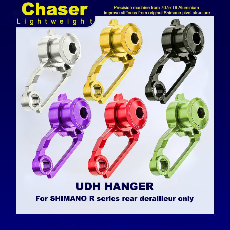 Ultra-Light CNC Aluminum Rear Derailleur Hanger(Compatible only with Shimano R-series rear derailleurs.) | Only 26.8g | Compatible with UDH Systems (TREK MADONE 8, X-LAB RT, VAN RYSEL RCR & More) 1 pcs