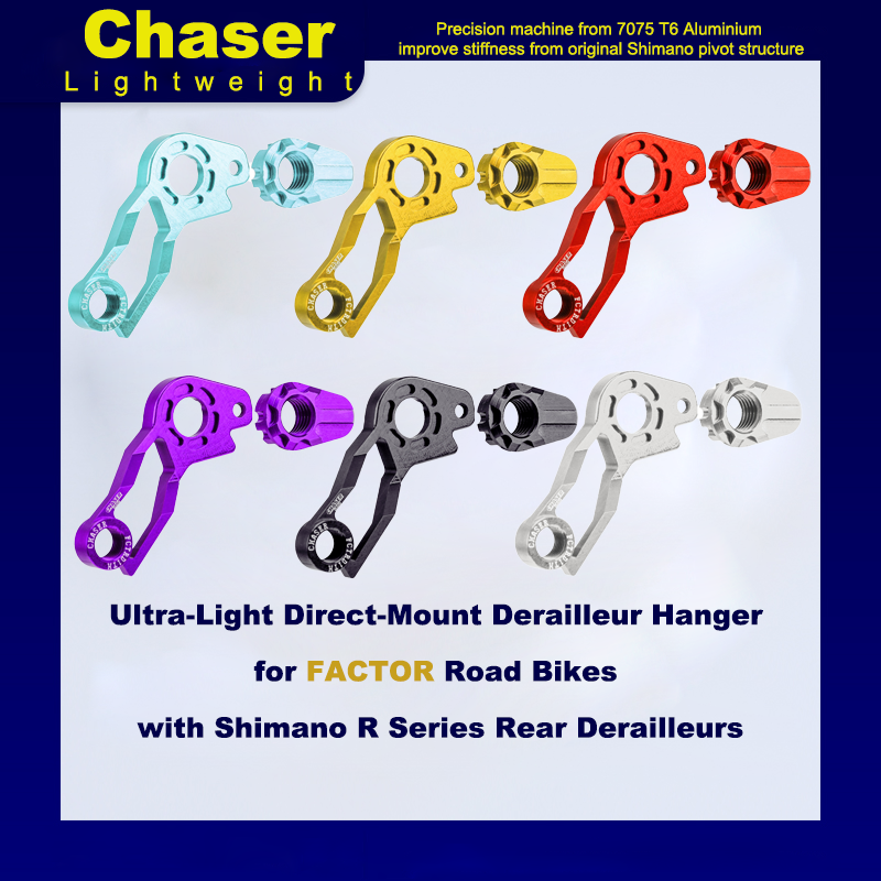 Chaser Ultra-Light Direct Mount Hanger for FACTOR O2/Ostro VAM Carbon Frames - Shimano Rear Derailleur Compatible